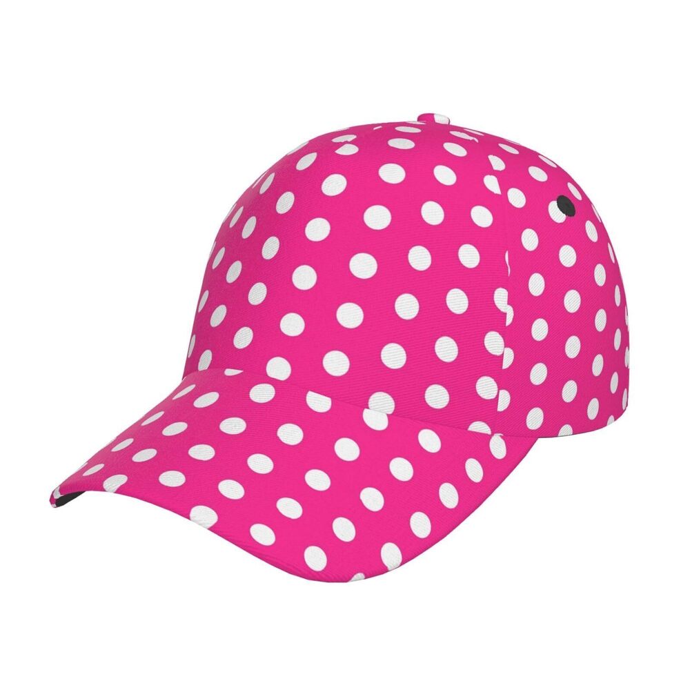 3106 Cute Polka Dots Pattern Baseball Cap Hats Fashion Sun Cap Packable